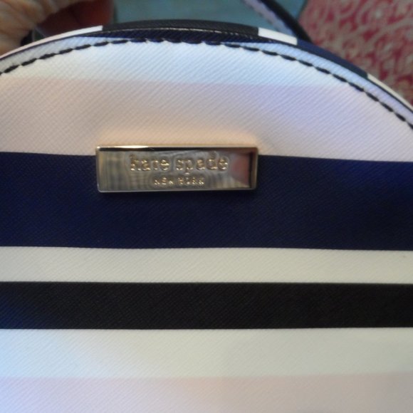 New Kate Spade Multi Color Striped Saffiano Leather Backpack & Money Pouch Set main image 6